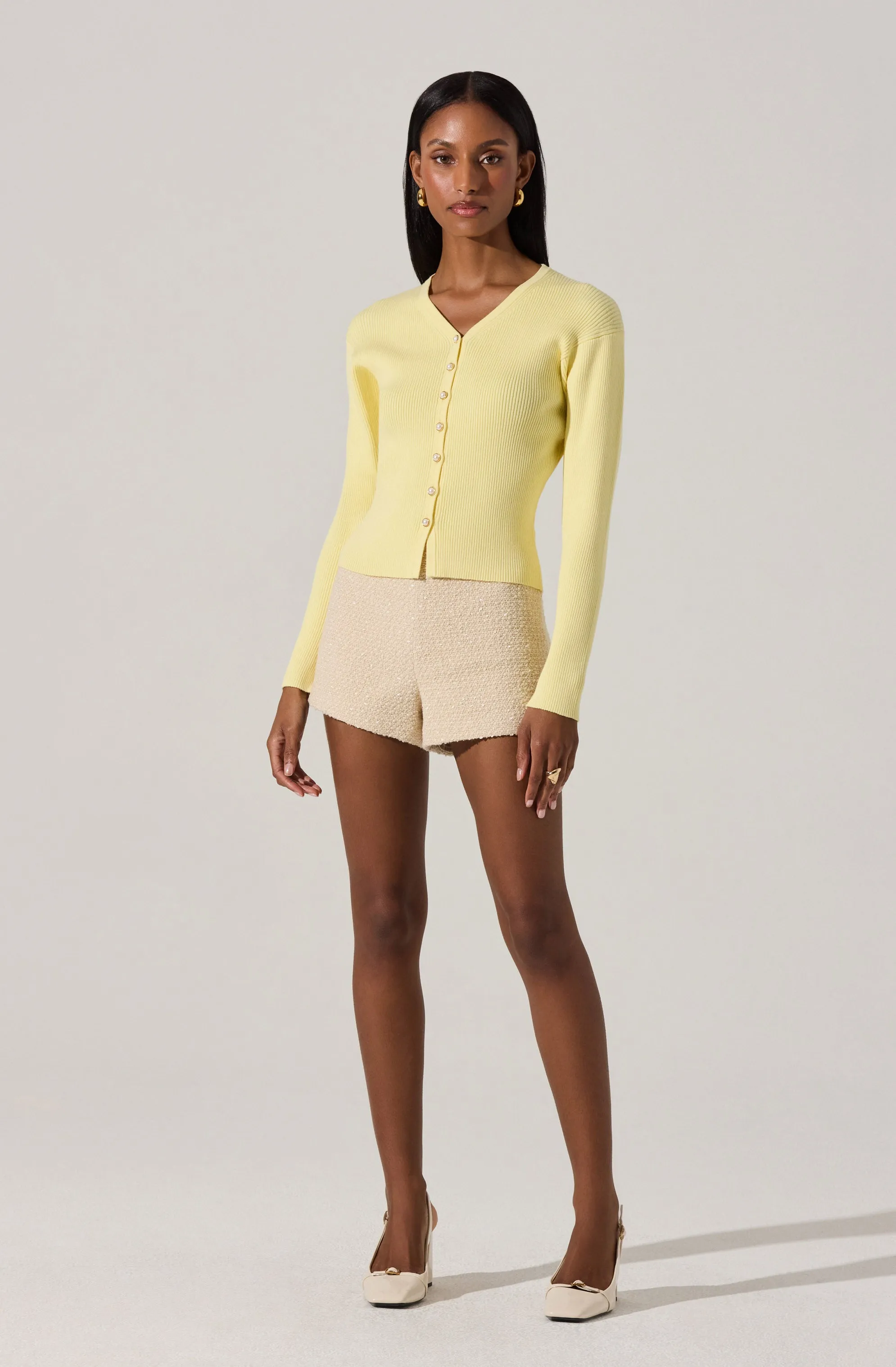 Delynn Ribbed Cardigan Sweater sold by Astr product image thumbnail 3