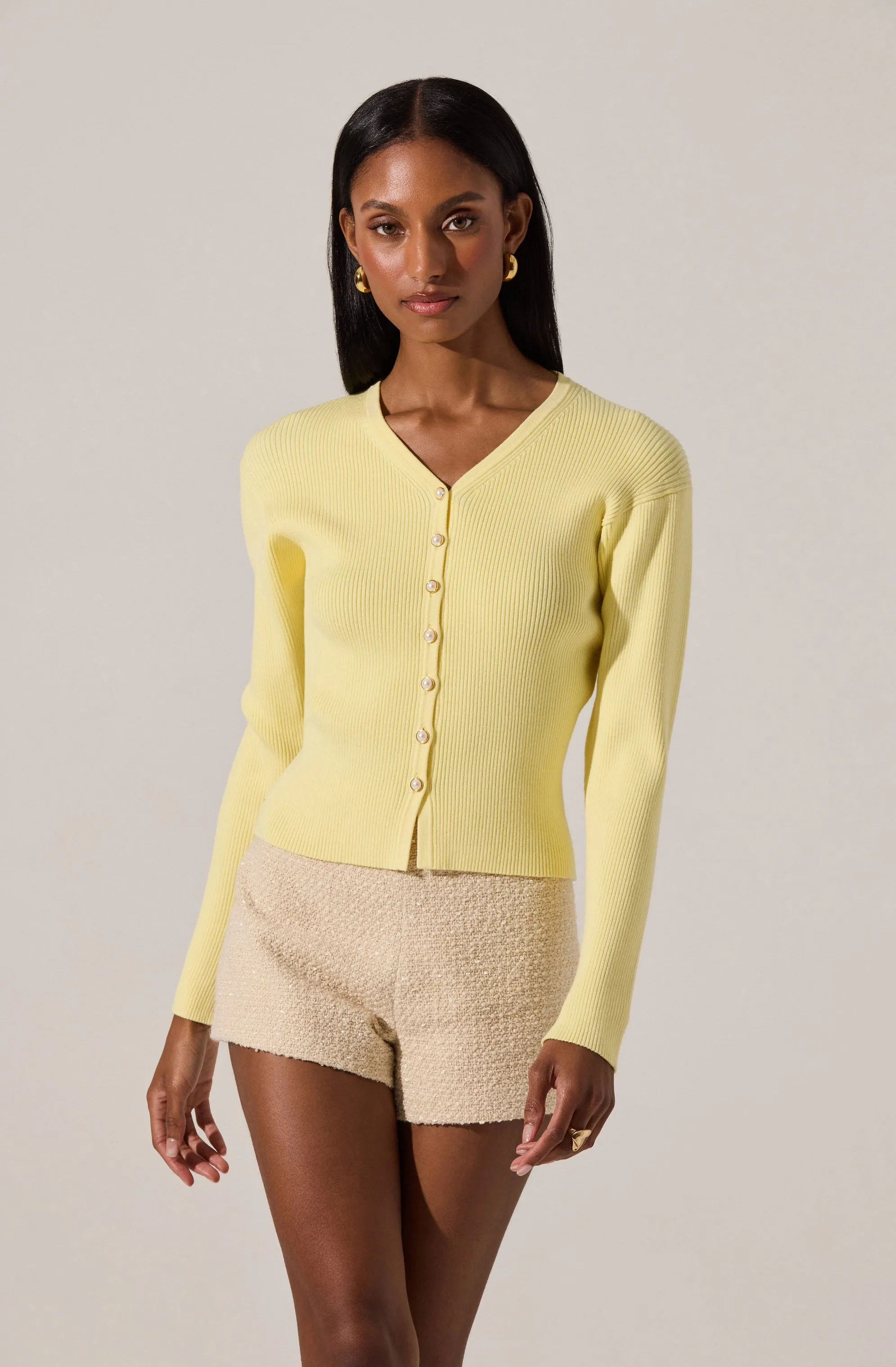 Delynn Ribbed Cardigan Sweater sold by Astr product image thumbnail 2