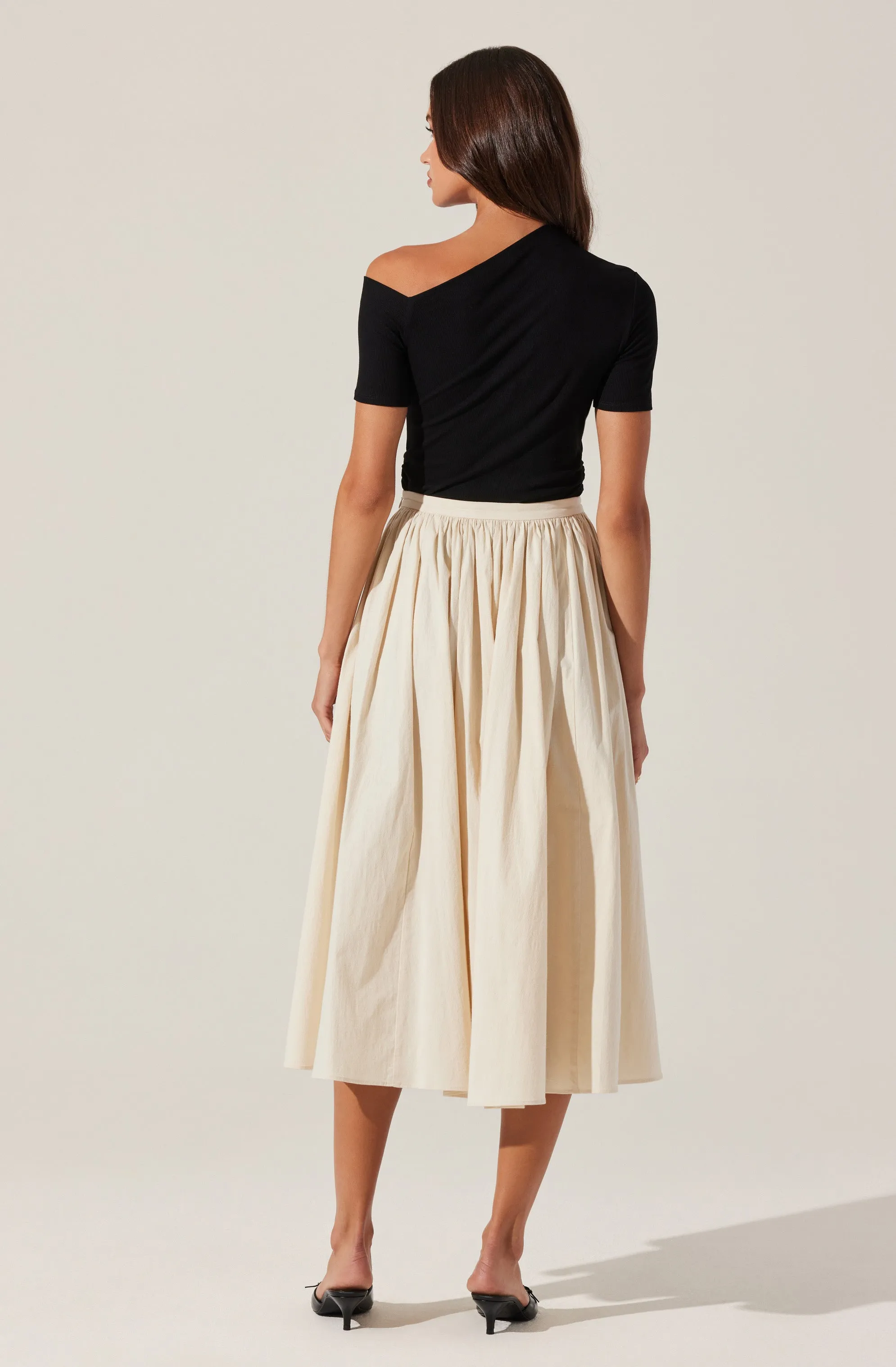 Ash Ribbed Off Shoulder Top sold by Astr product image thumbnail 4