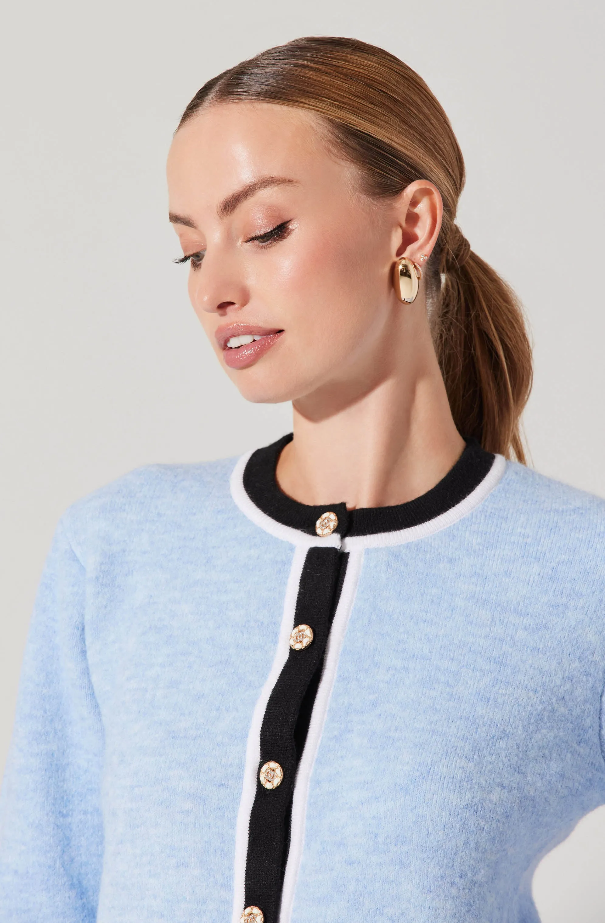 Hattie Contrast Trim Cardigan sold by Astr product image thumbnail 3