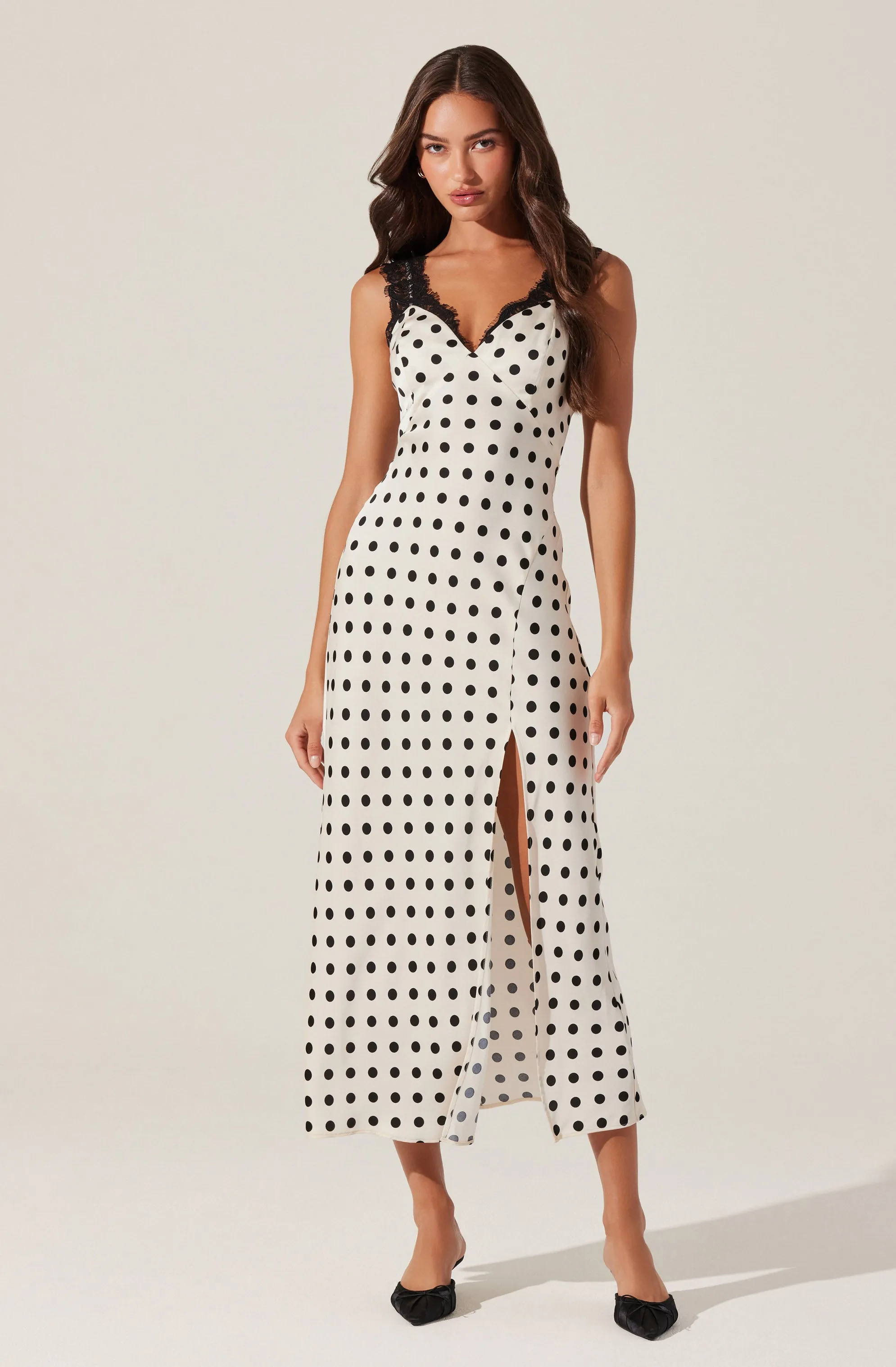 Eirene Polka Dot Midi Dress sold by Astr product image thumbnail 3