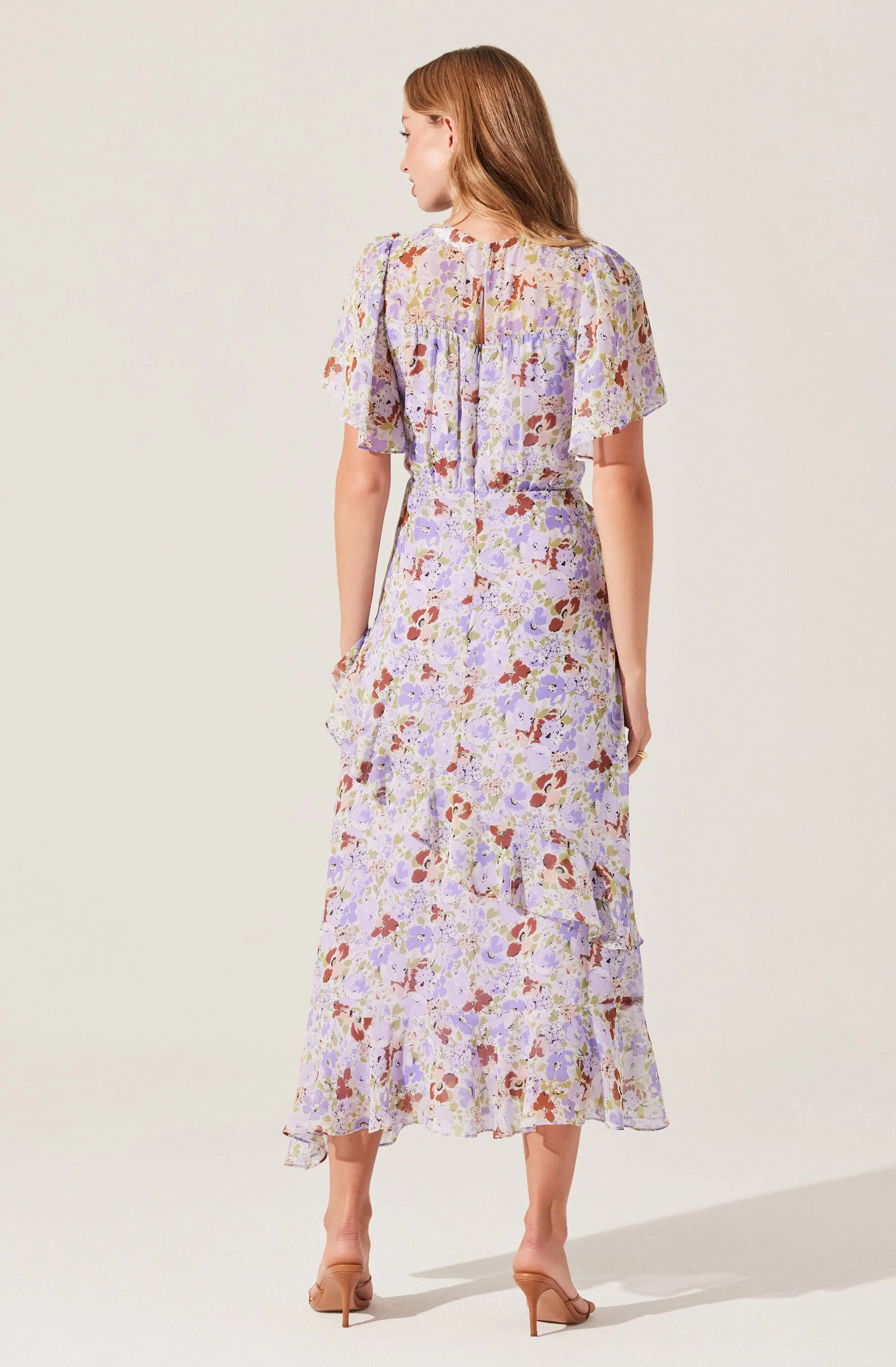 Floramae Floral Ruffle Dress sold by Astr product image thumbnail 5