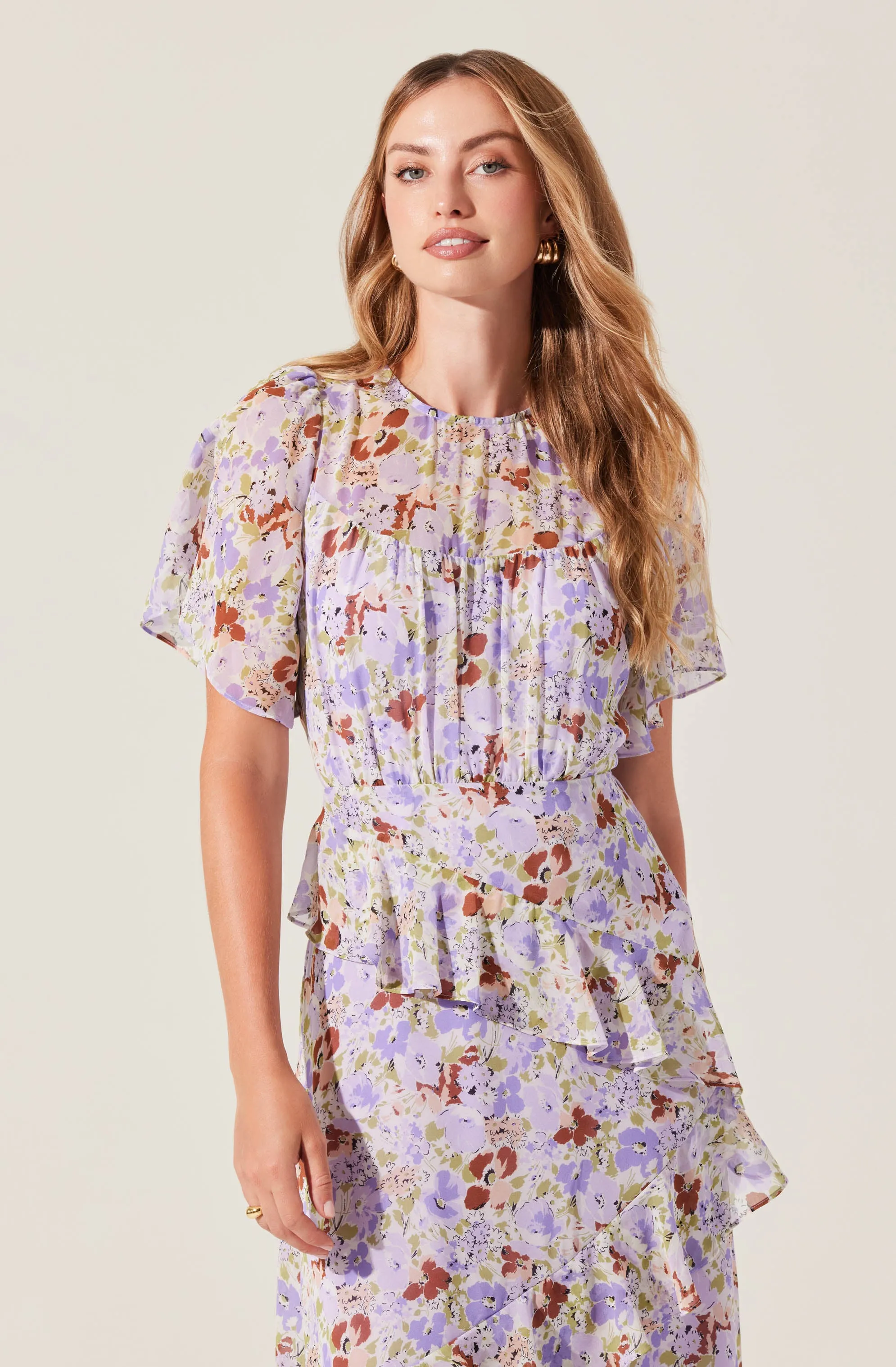 Floramae Floral Ruffle Dress sold by Astr product image thumbnail 2