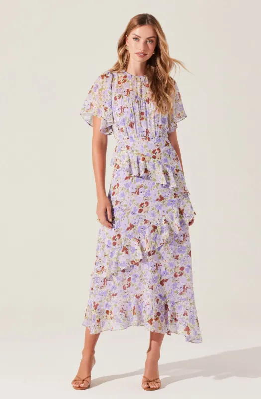 Floramae Floral Ruffle Dress sold by Astr