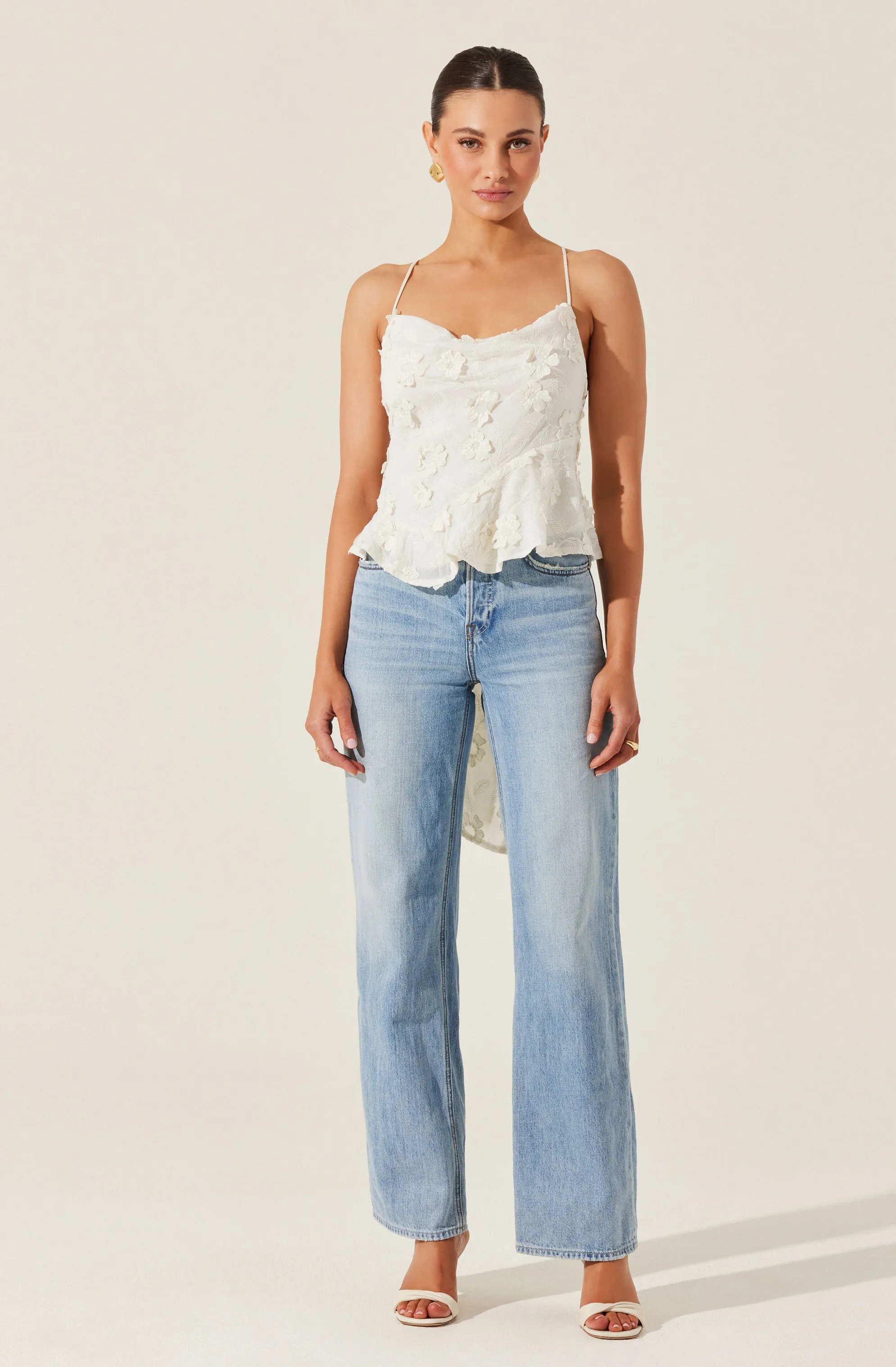 Everli Floral Appliqué Camisole Top sold by Astr product image thumbnail 4