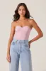 Indie Strapless Tweed Bustier Top sold by Astr