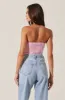 Indie Strapless Tweed Bustier Top sold by Astr