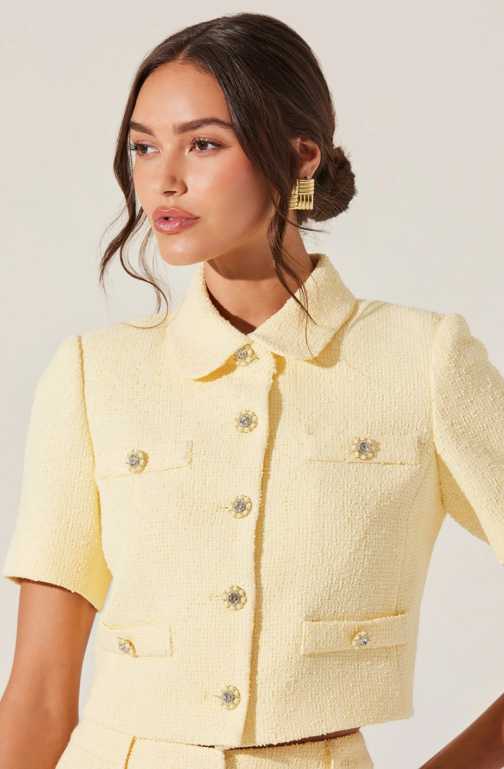 Eaton Tweed Cropped Jacket sold by Astr product image thumbnail 3