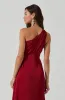 Atoila One Shoulder Satin Maxi Dress sold by Astr
