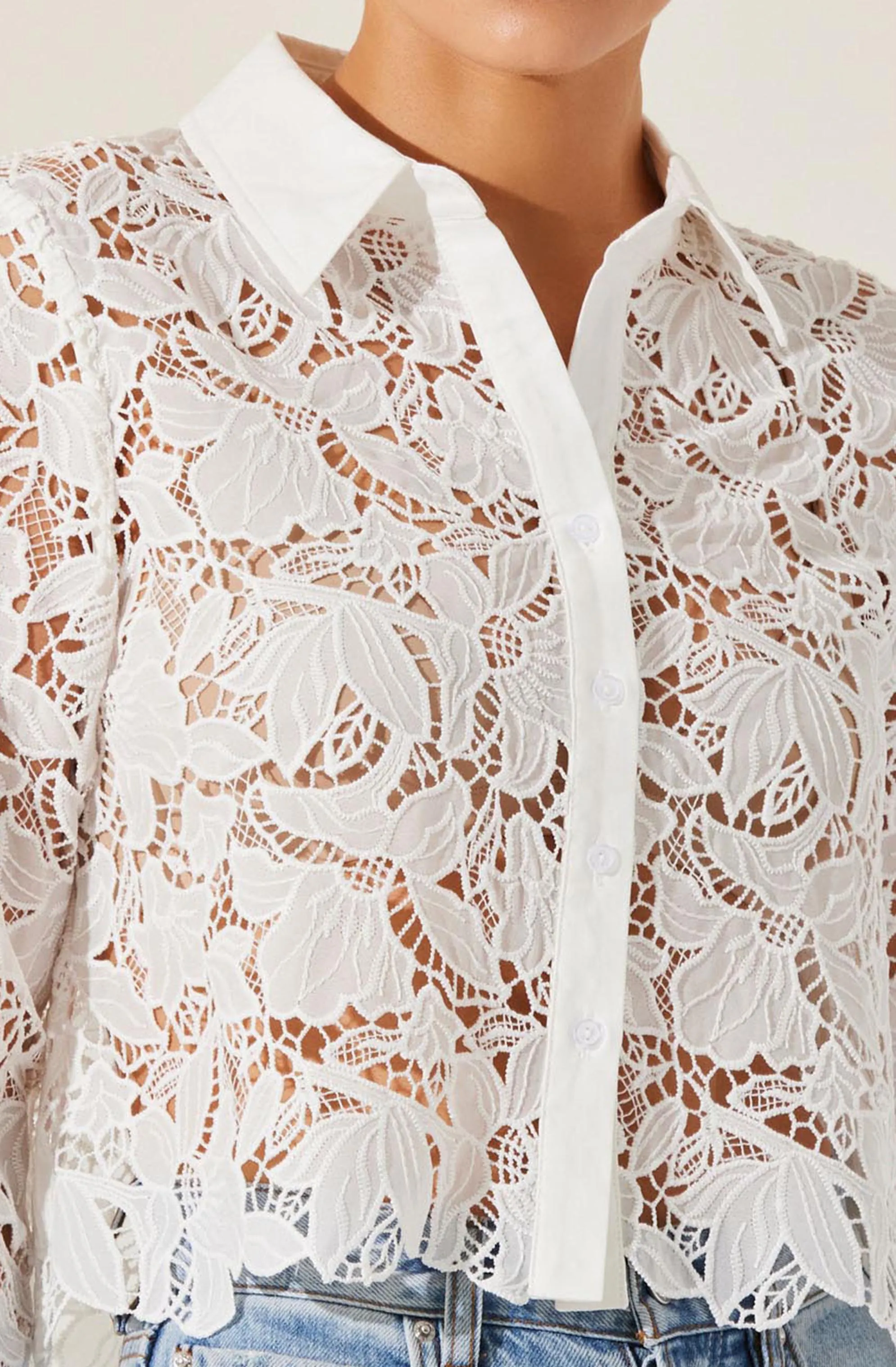 Isabis Floral Lace Top sold by Astr product image thumbnail 3