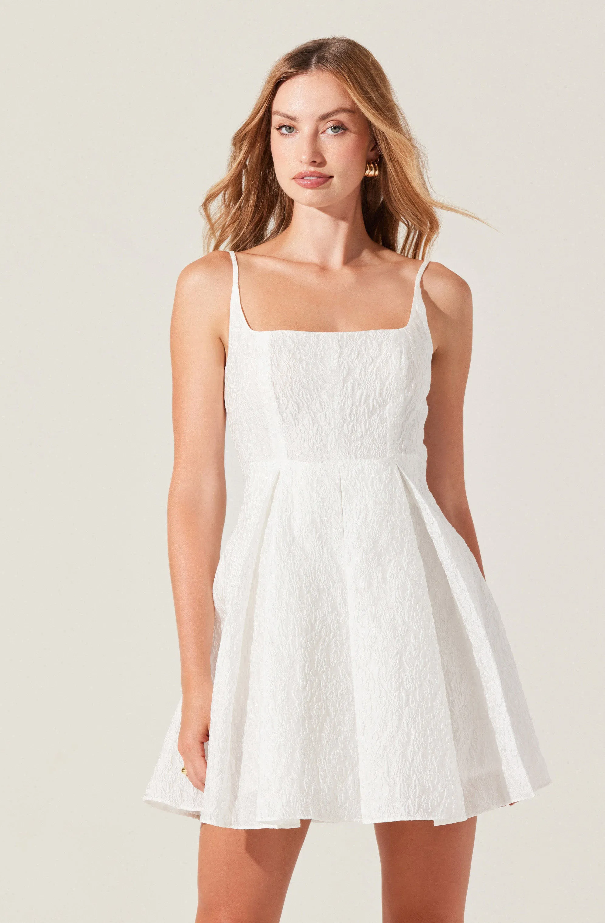 Ellie Jacquard Pleated Mini Dress sold by Astr product image thumbnail 2