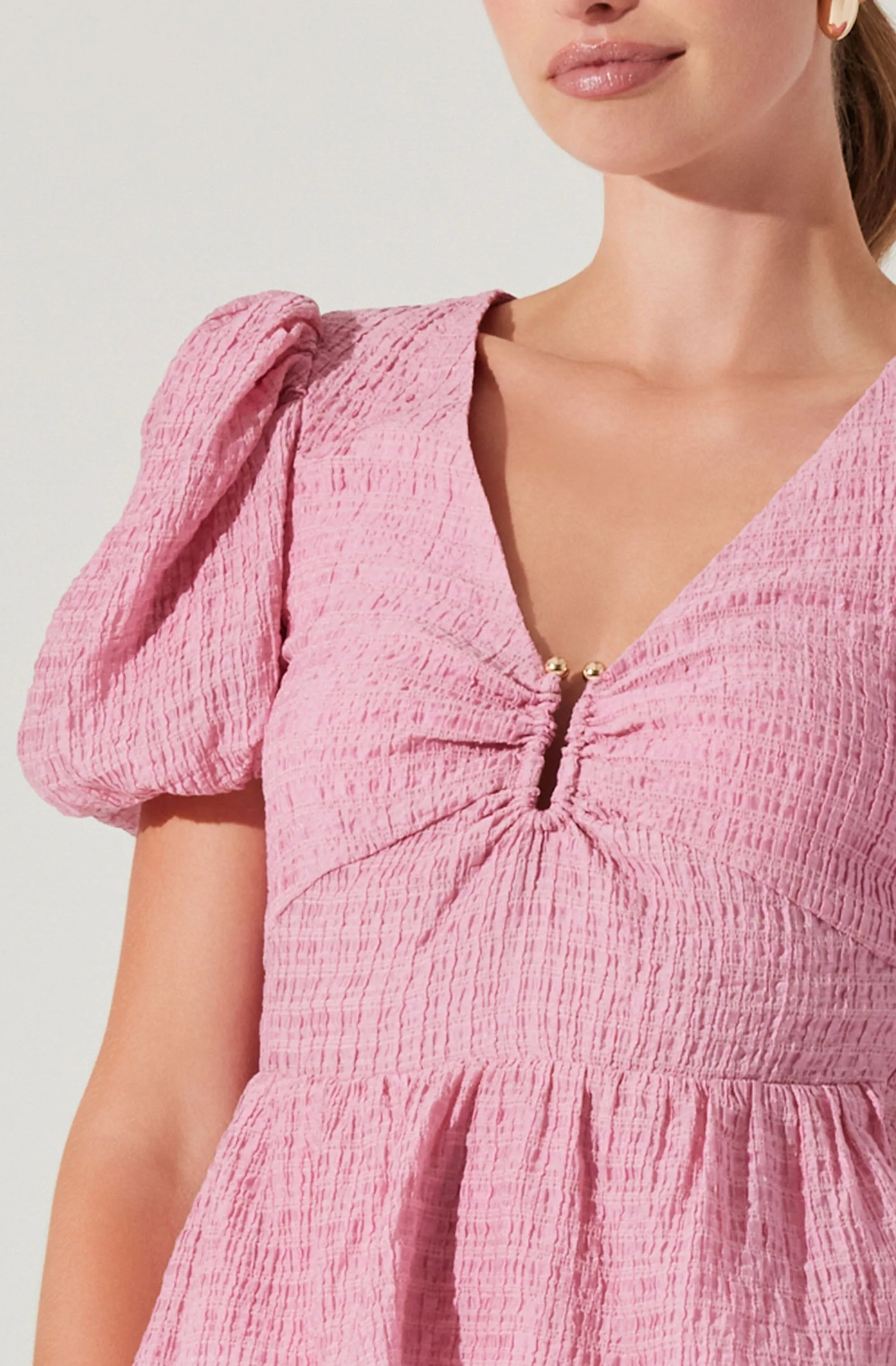 Mylah Puff Sleeve Peplum Top sold by Astr product image thumbnail 5