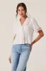 Elinda Lace Trim Top sold by Astr