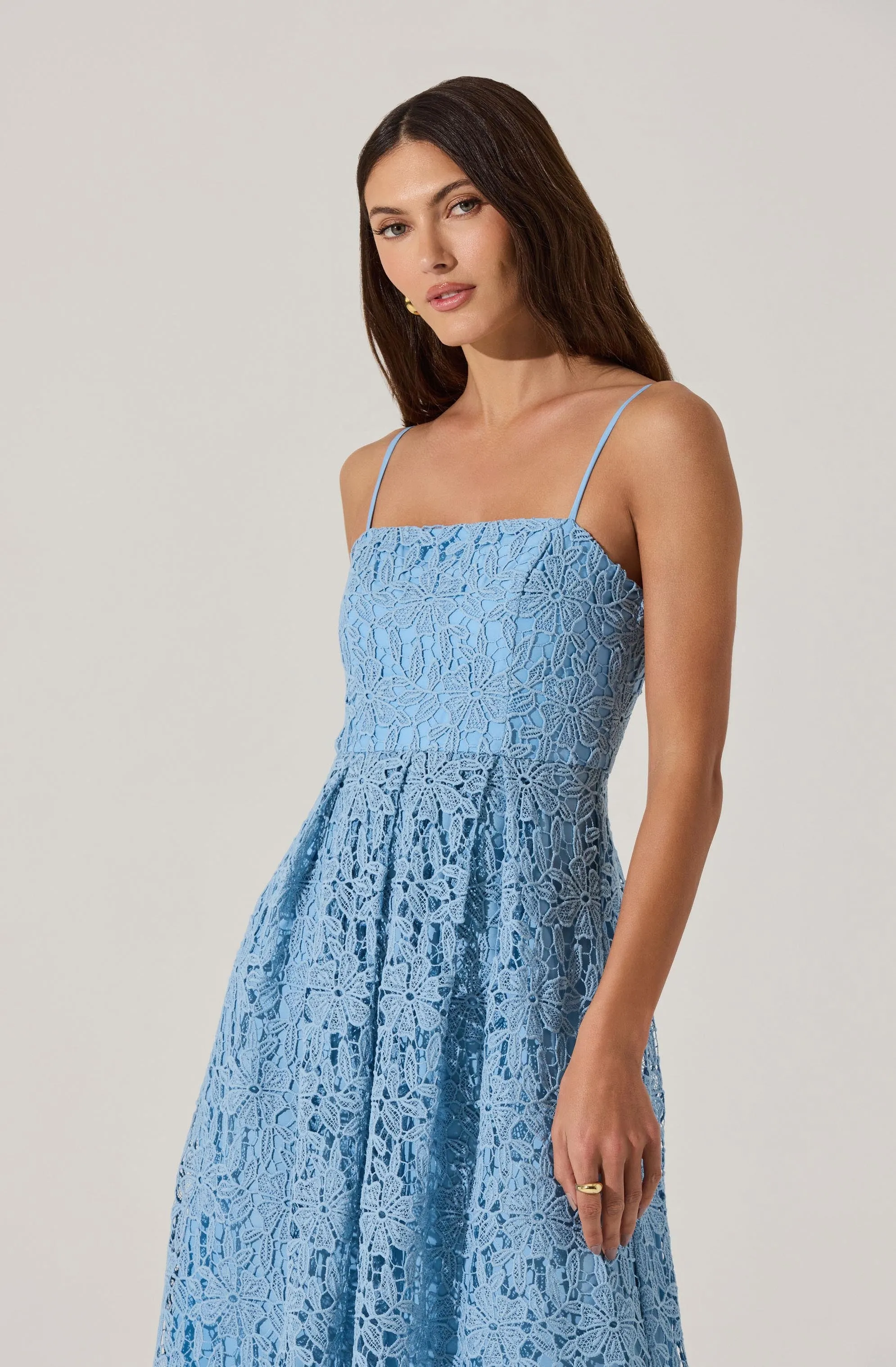 Floral Lace Midi Dress sold by Astr product image thumbnail 2