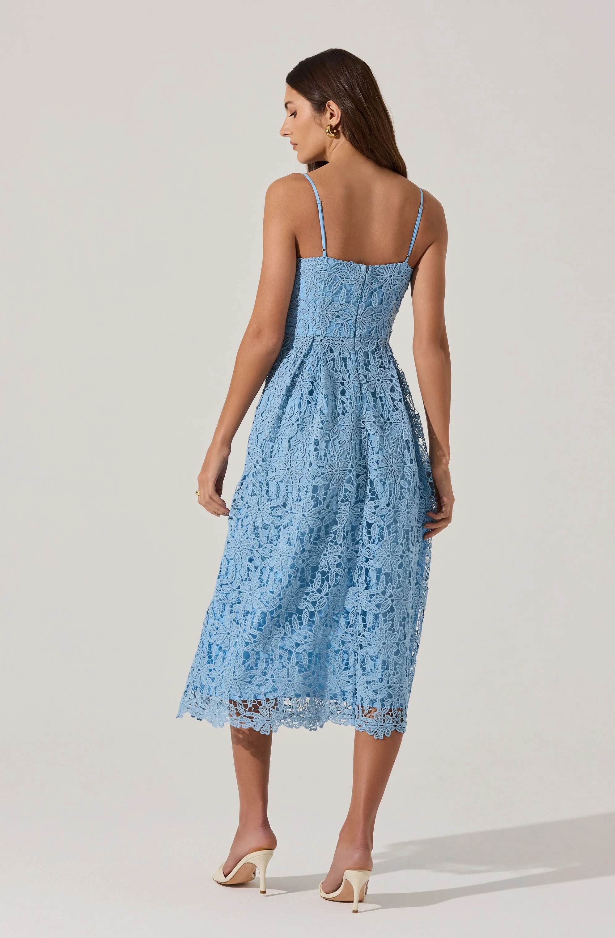 Floral Lace Midi Dress sold by Astr product image thumbnail 5