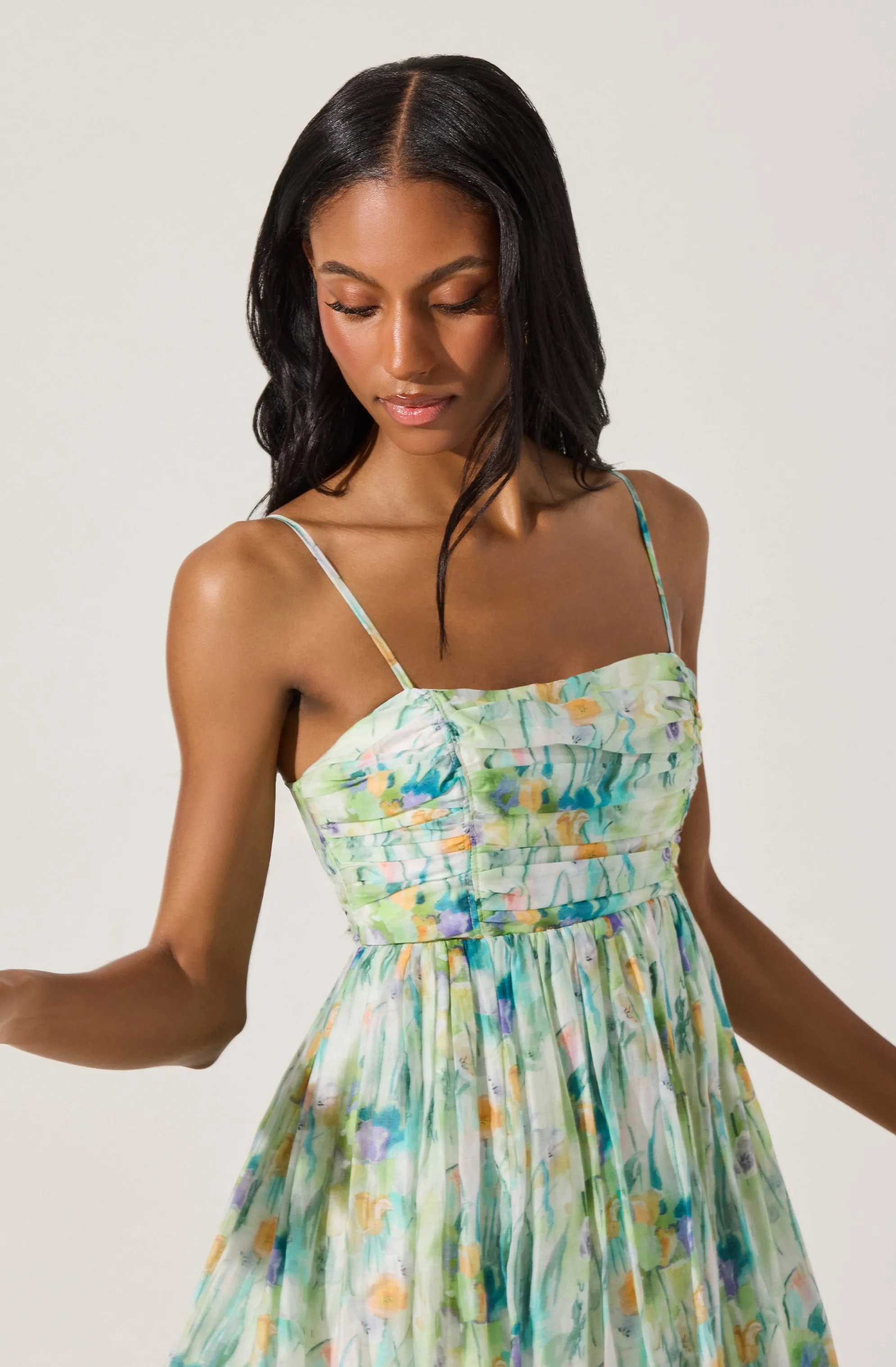 Bubble Floral Mini Dress sold by Astr product image thumbnail 3