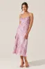 Kaiya Jacquard Satin Midi Dress sold by Astr