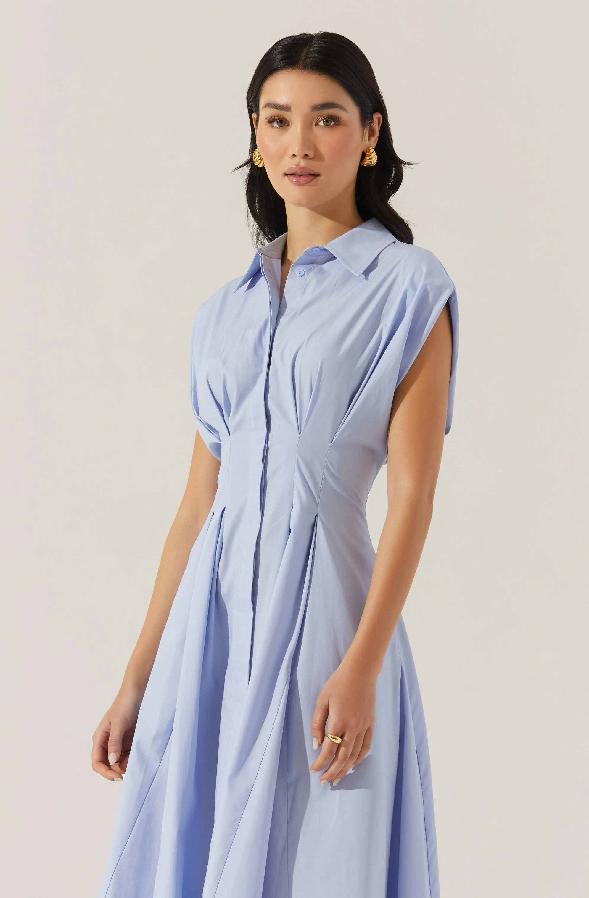 Beckett Tapered Waist Pleated Dress sold by Astr product image thumbnail 3