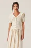 Analissa Pointelle Sailor Collar Cardigan sold by Astr