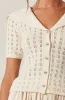 Analissa Pointelle Sailor Collar Cardigan sold by Astr