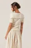 Analissa Pointelle Sailor Collar Cardigan sold by Astr