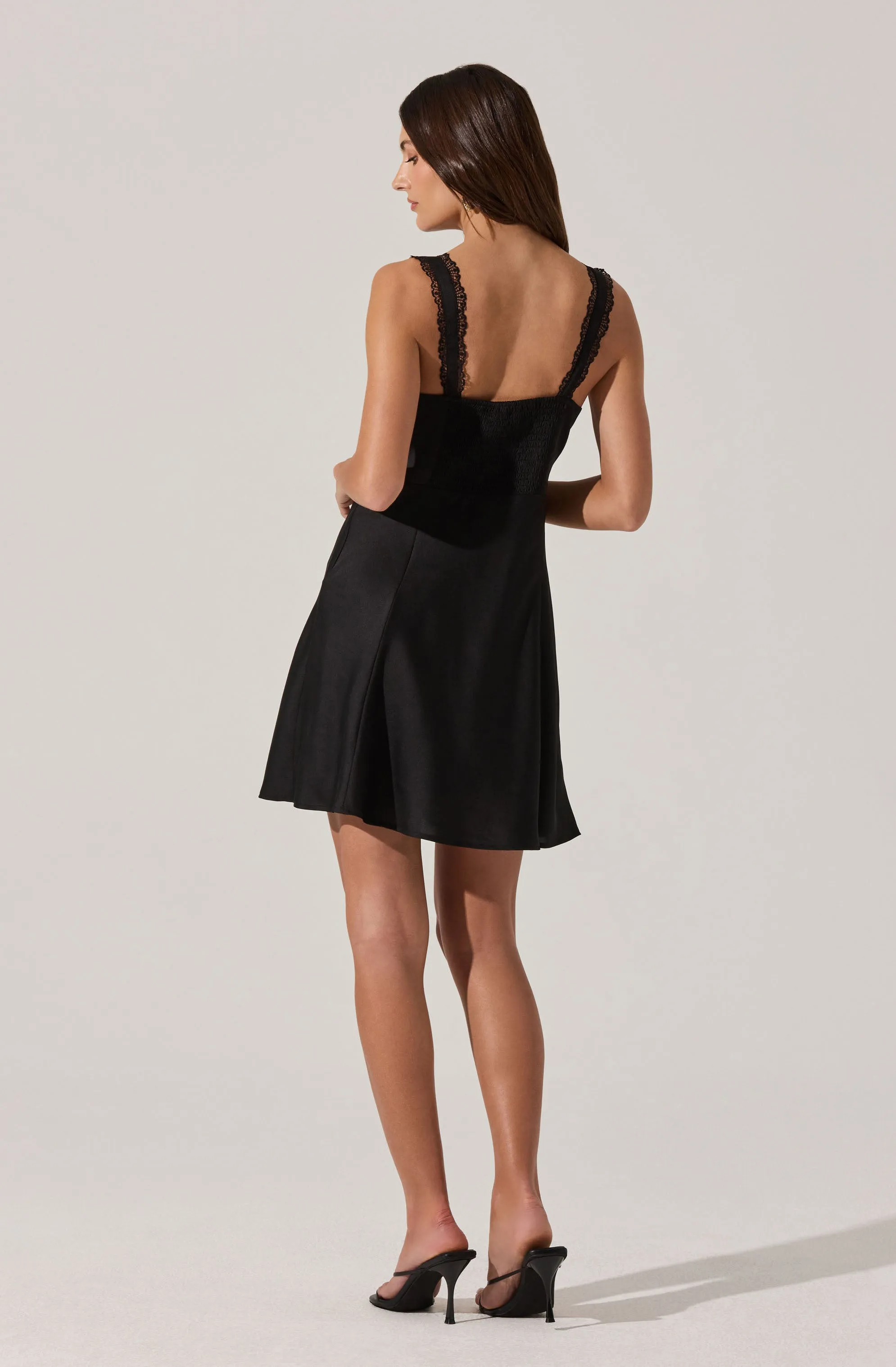 Alva Lace Trim Mini Dress sold by Astr product image thumbnail 5