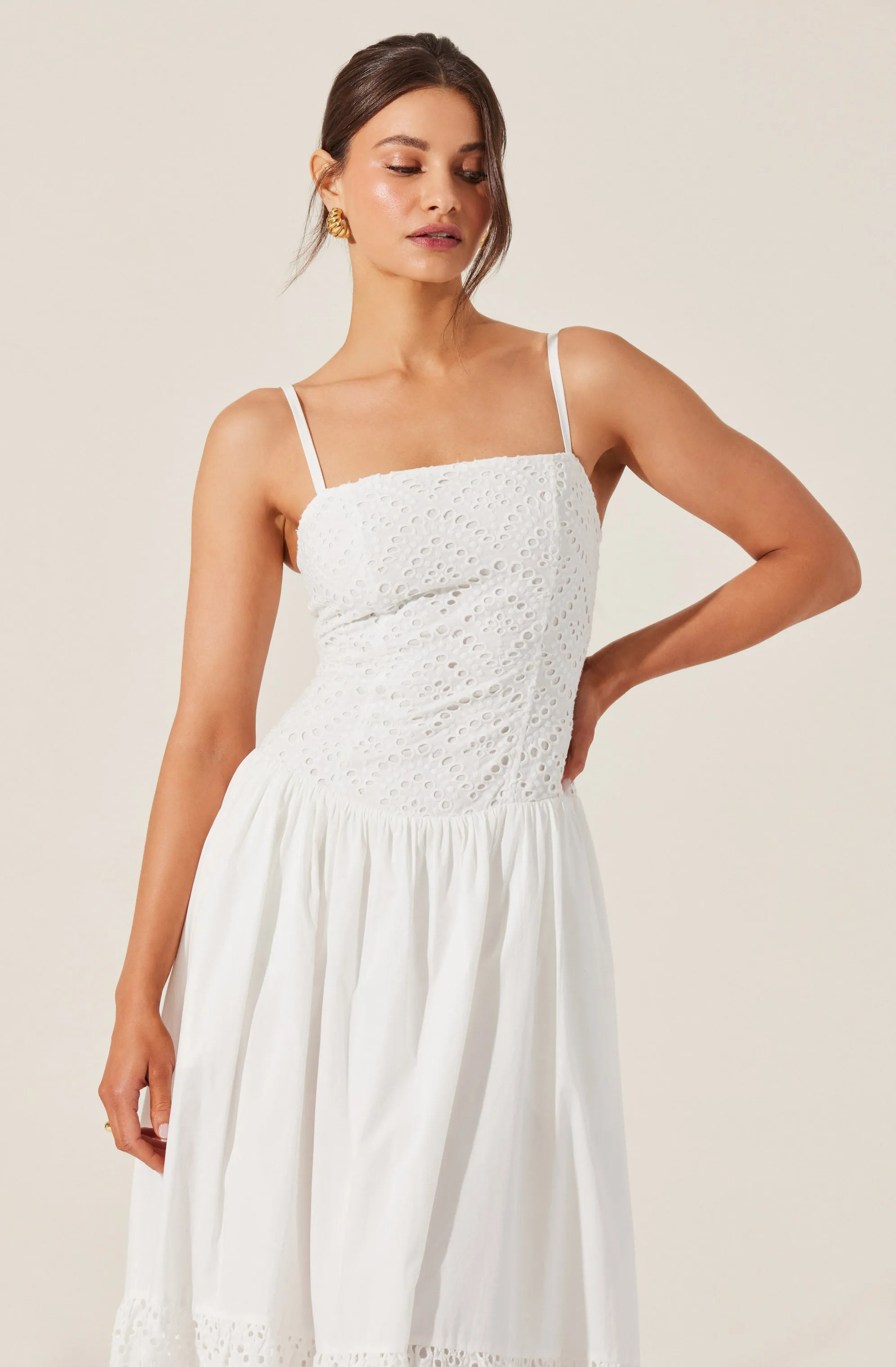 Nathalia Eyelet Midi Dress sold by Astr product image thumbnail 5