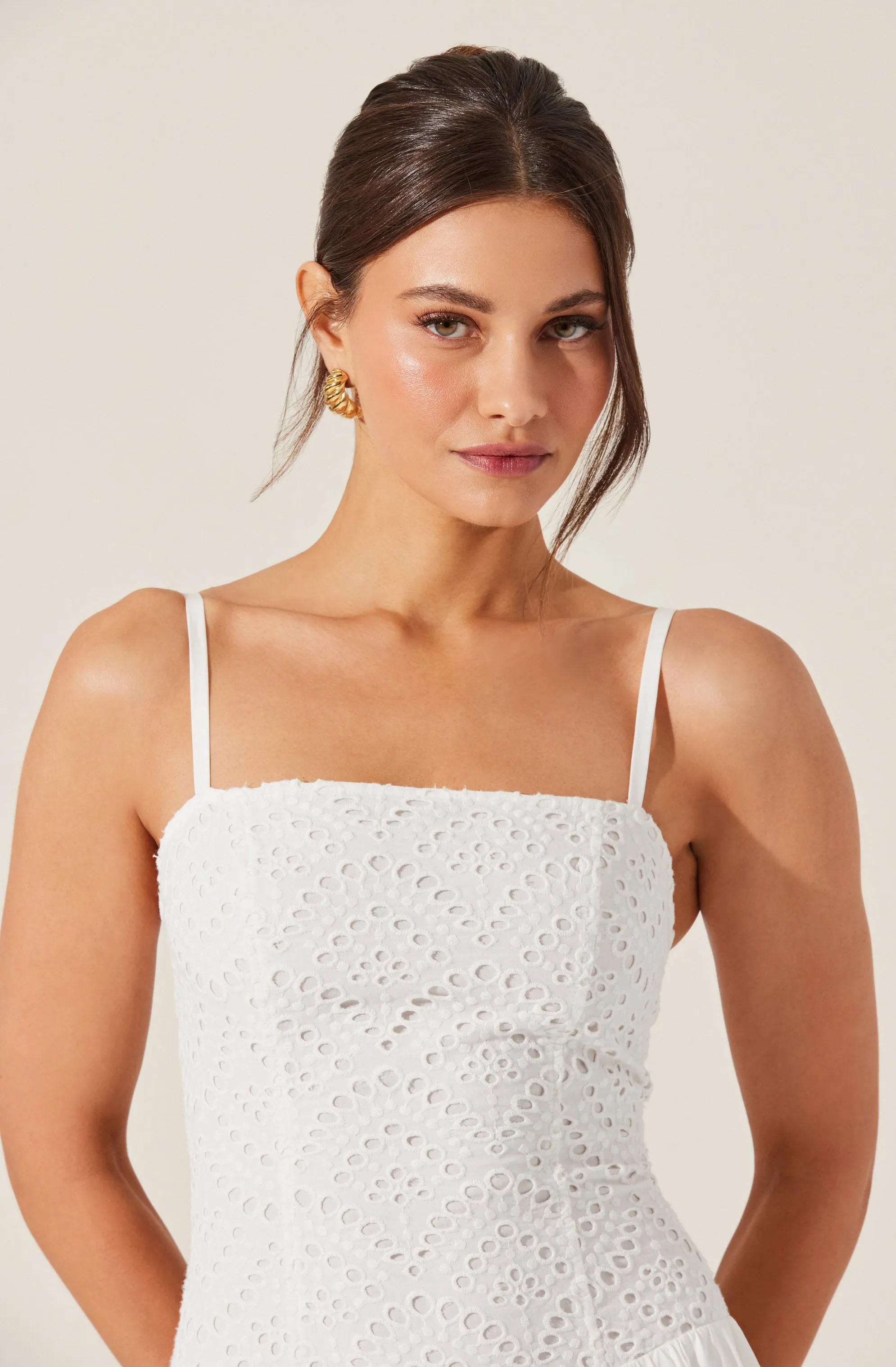 Nathalia Eyelet Midi Dress sold by Astr product image thumbnail 3