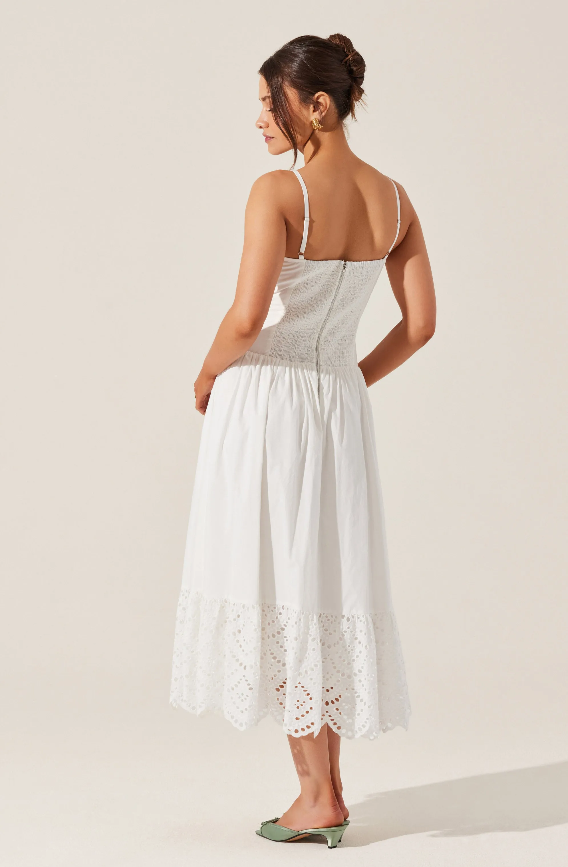 Nathalia Eyelet Midi Dress sold by Astr product image thumbnail 2