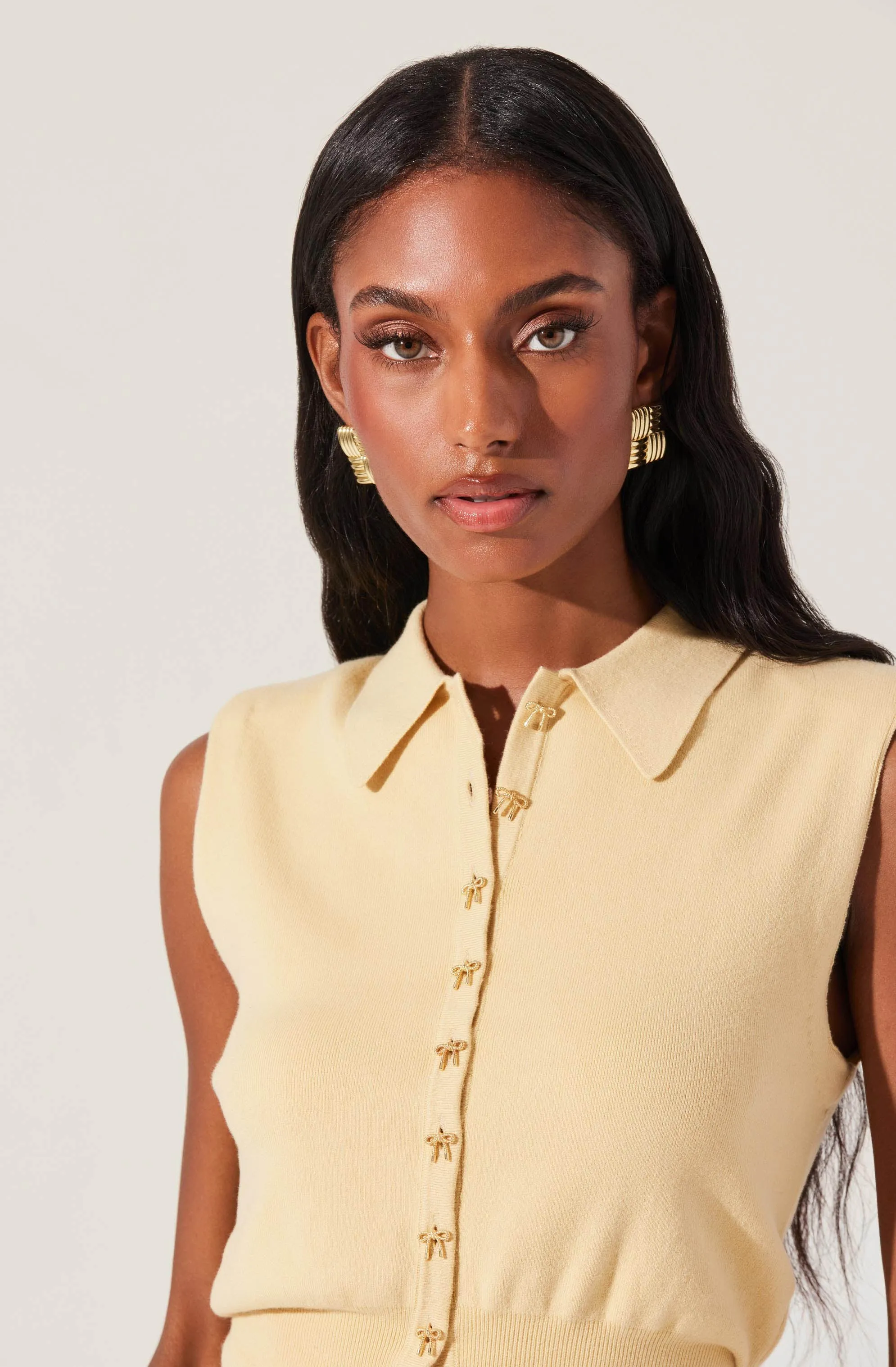 Kori Bow Embellished Sweater Top sold by Astr