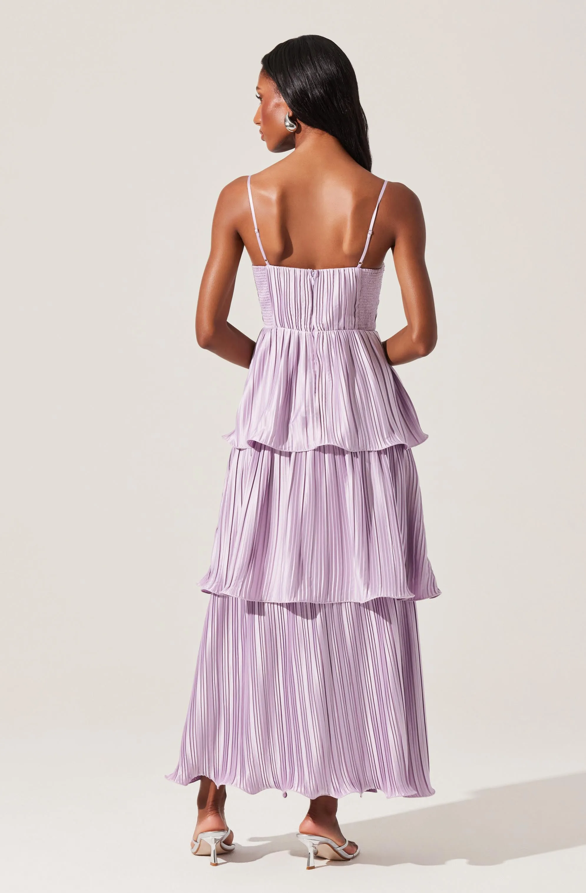 Lupin Pleated Tiered Maxi Dress sold by Astr product image thumbnail 2