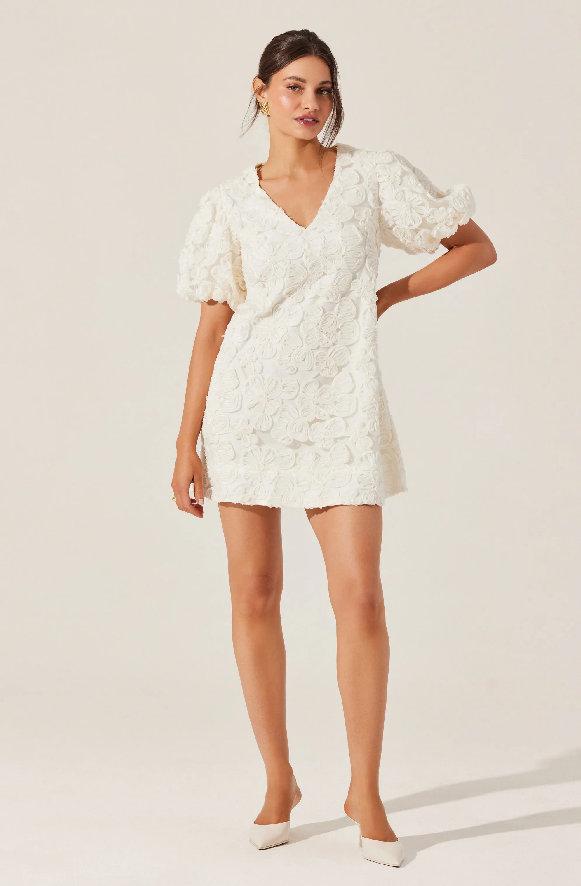Lakelyn Floral Embroidered Mini Dress sold by Astr product image thumbnail 2