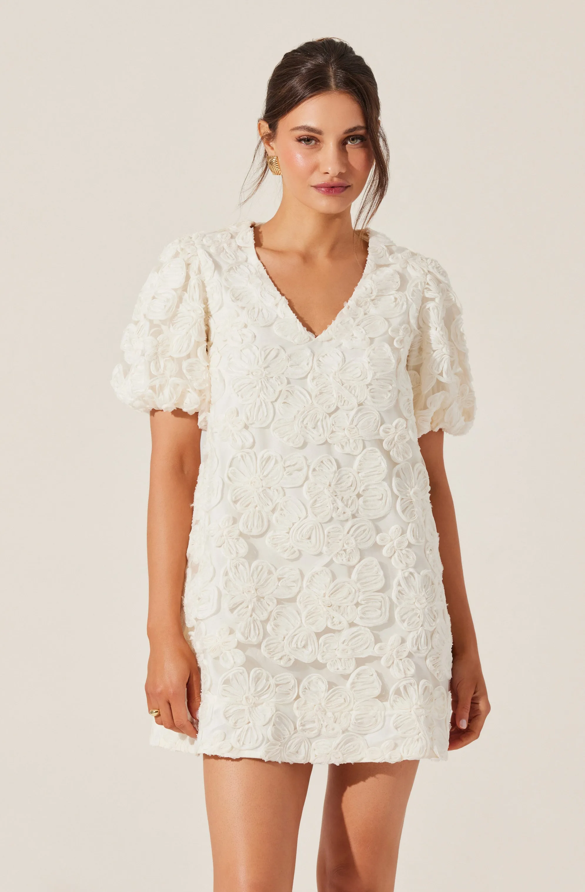 Lakelyn Floral Embroidered Mini Dress sold by Astr