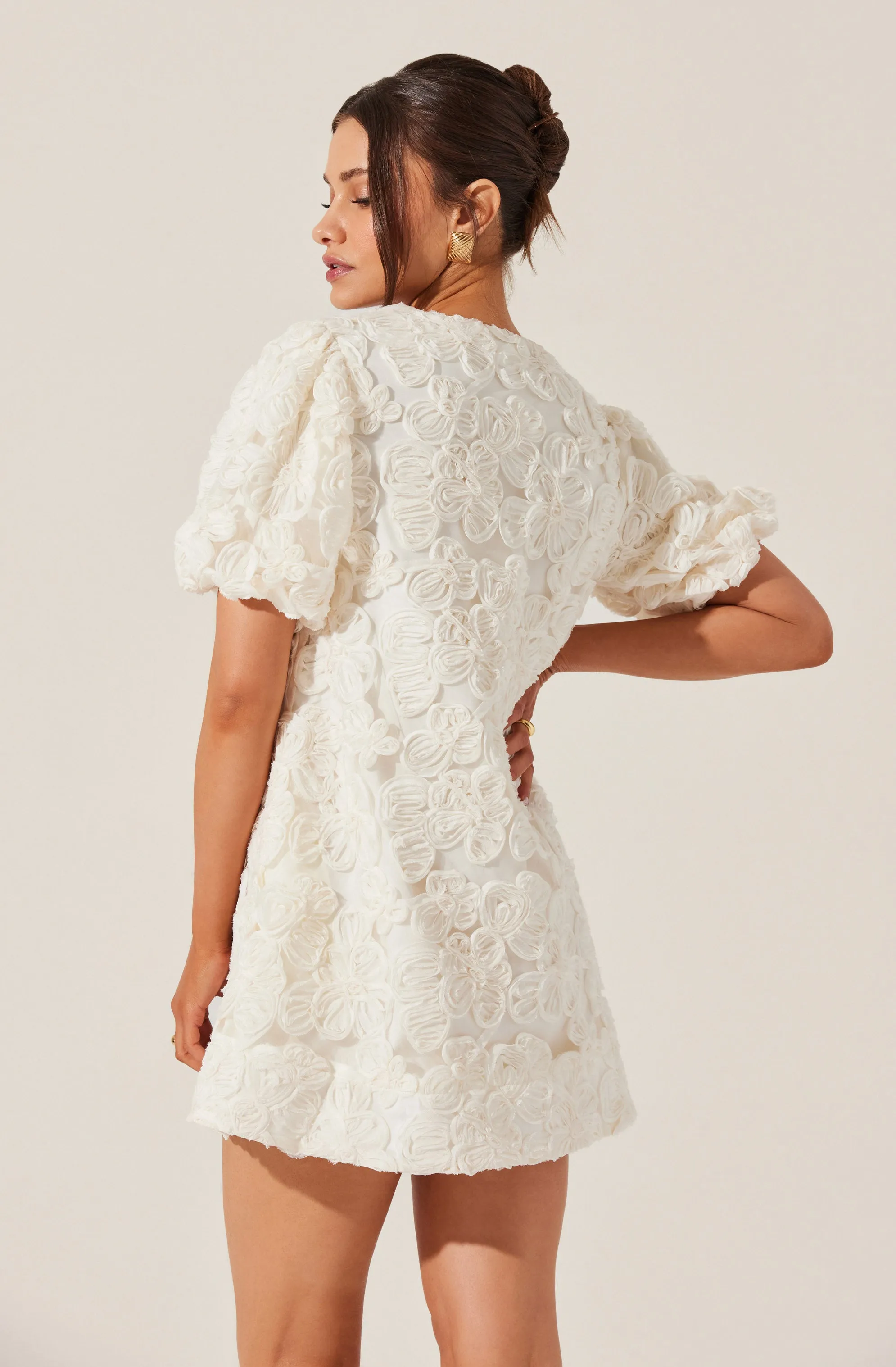 Lakelyn Floral Embroidered Mini Dress sold by Astr product image thumbnail 5