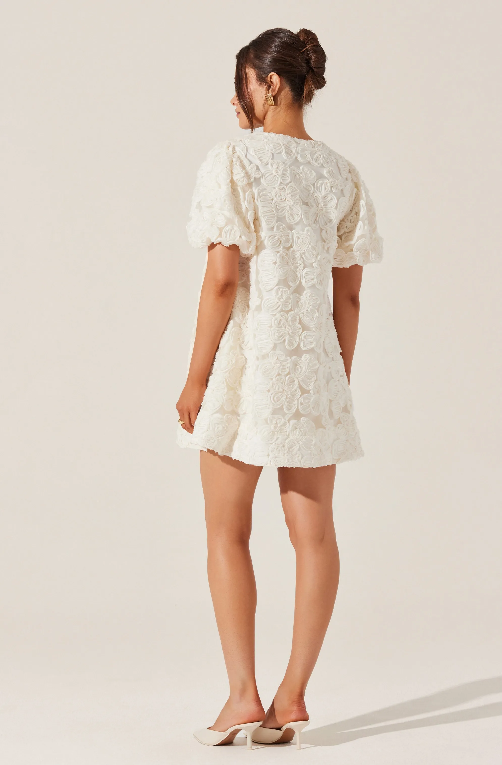 Lakelyn Floral Embroidered Mini Dress sold by Astr product image thumbnail 3