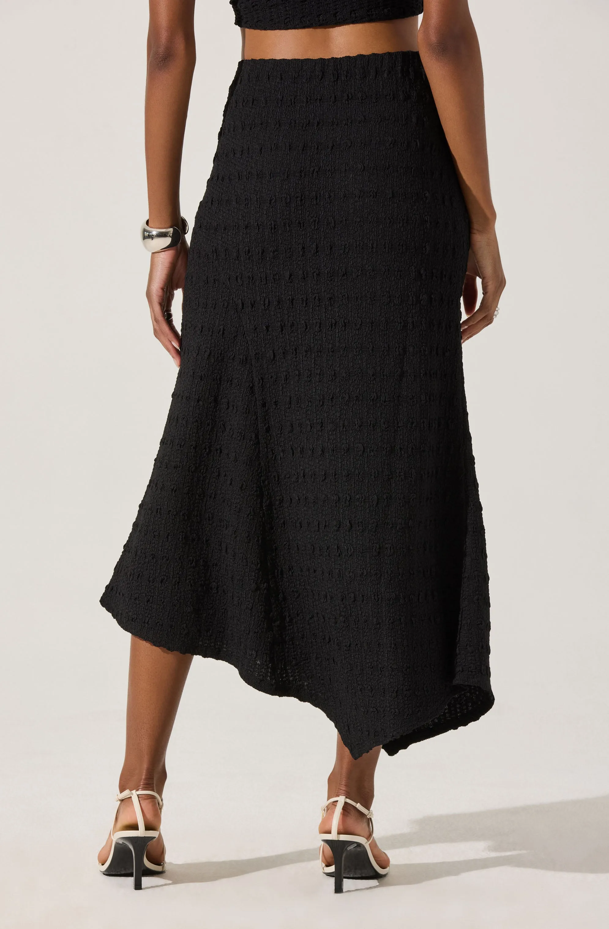 Textured Asymmetric Knit Skirt sold by Astr product image thumbnail 4