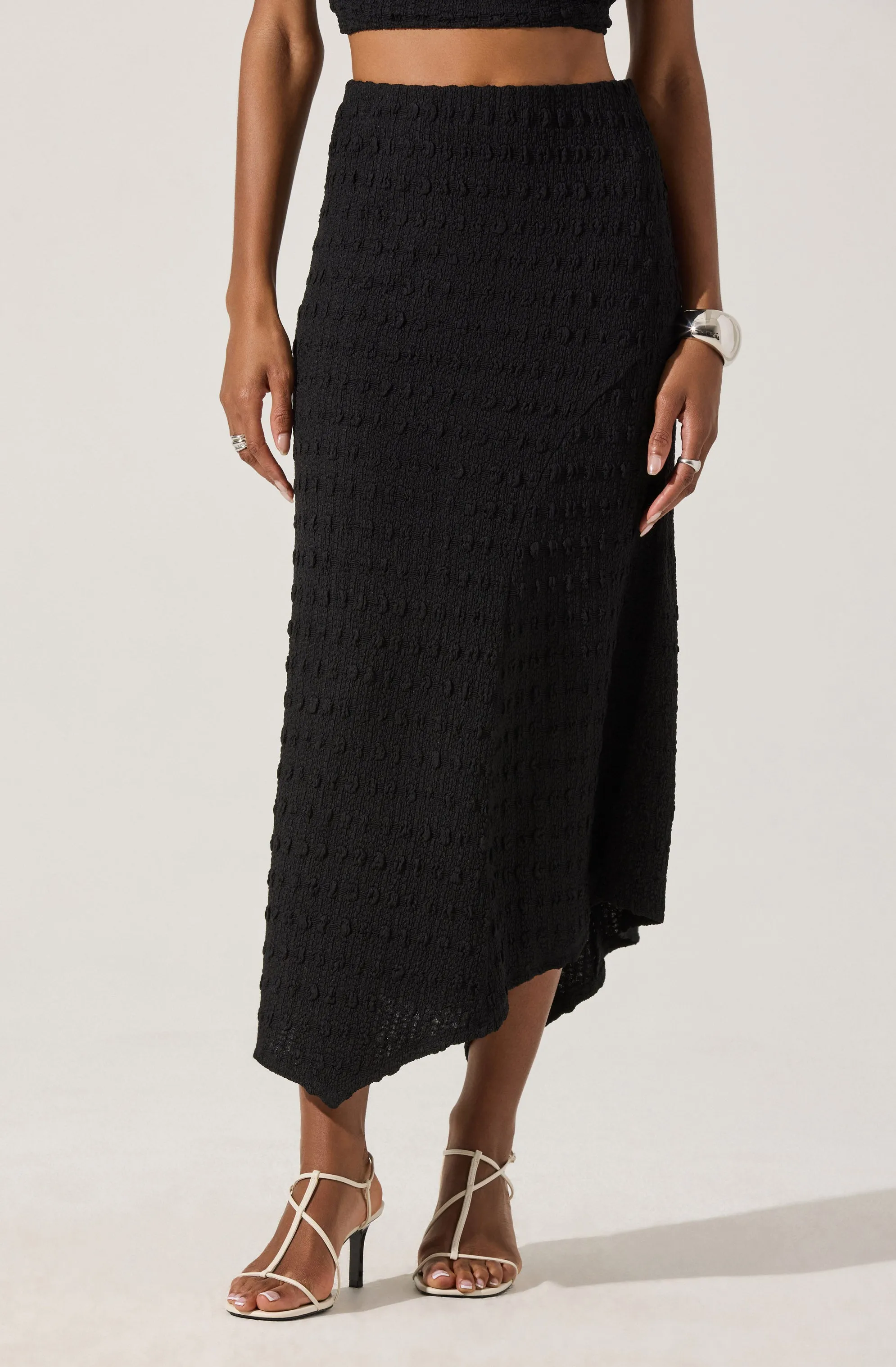 Textured Asymmetric Knit Skirt sold by Astr product image thumbnail 2