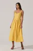 Sweetheart Corset Linen Dress sold by Astr