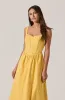 Sweetheart Corset Linen Dress sold by Astr