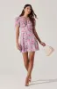 Floral Puff Sleeve Mini Dress sold by Astr