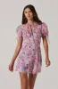 Floral Puff Sleeve Mini Dress sold by Astr