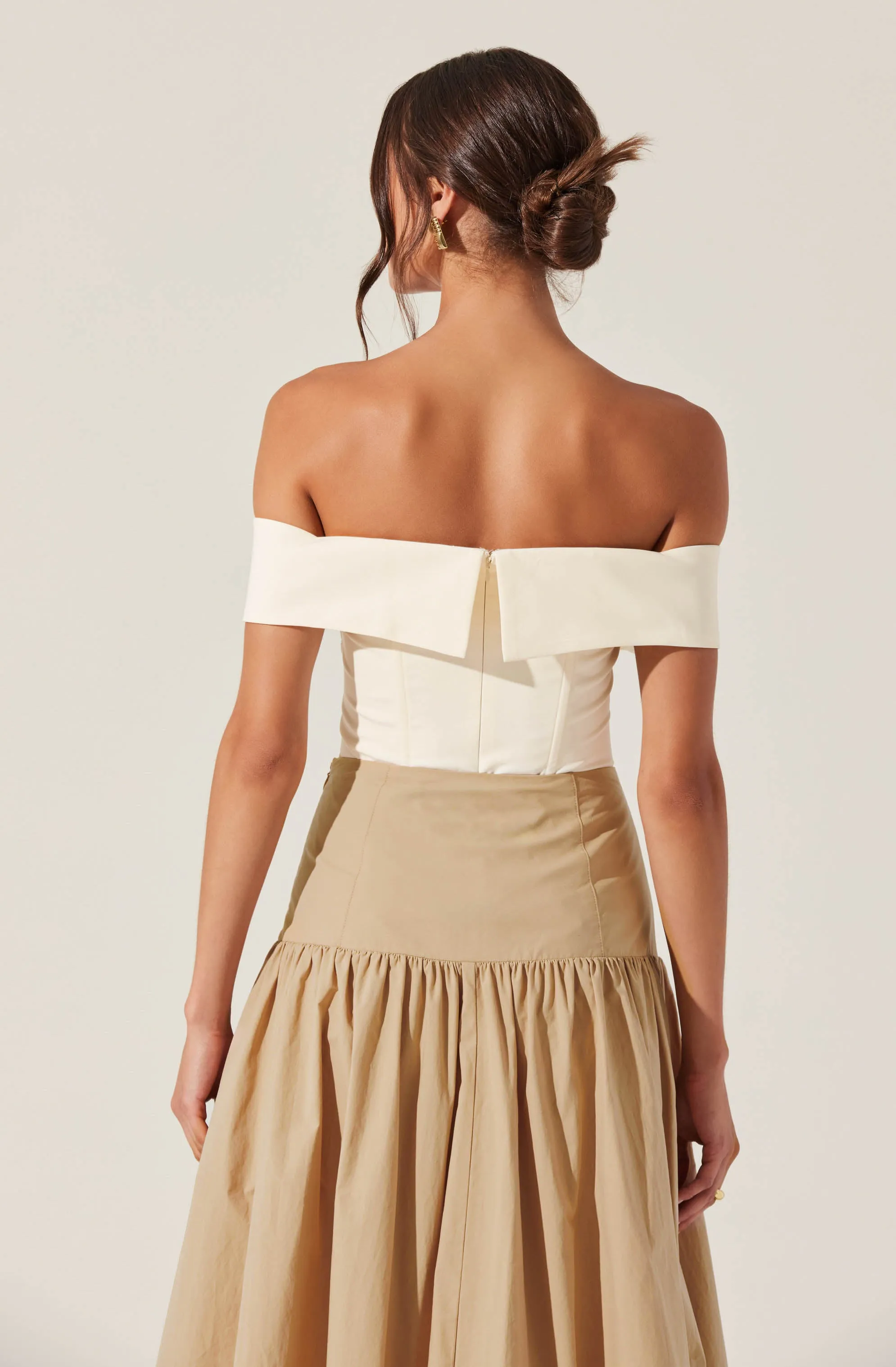 Telayna Off Shoulder Bow Top sold by Astr product image thumbnail 2