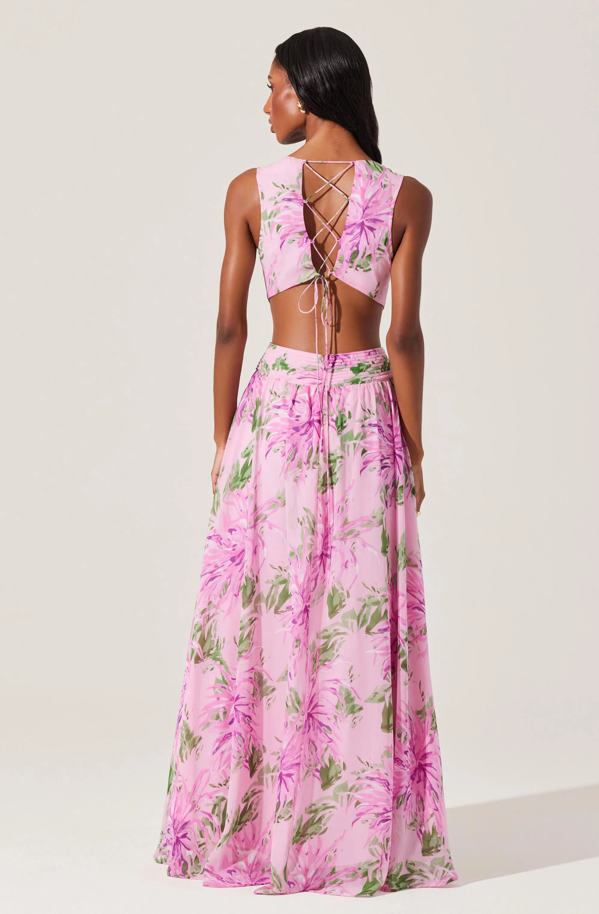 Noya Floral Cutout Maxi Dress sold by Astr product image thumbnail 3