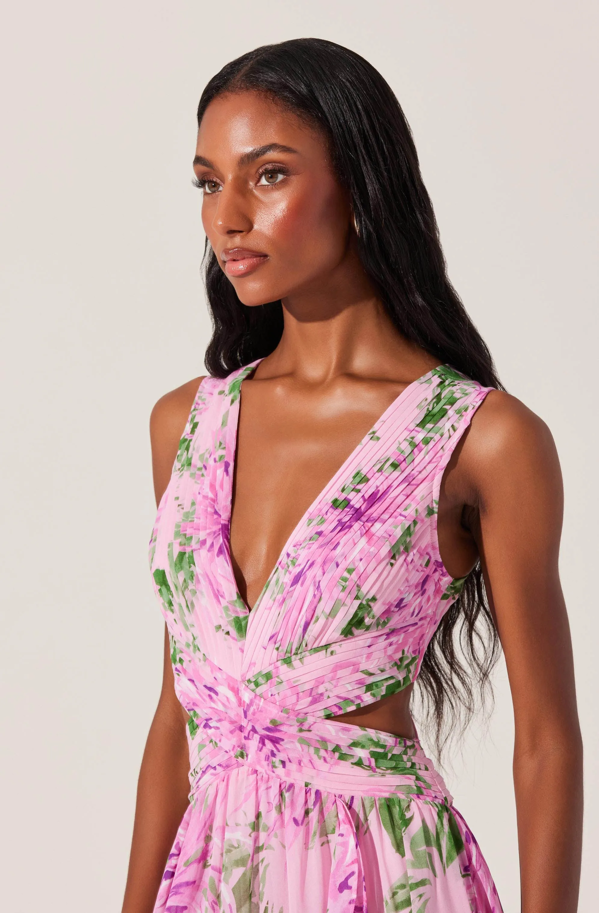 Noya Floral Cutout Maxi Dress sold by Astr product image thumbnail 2
