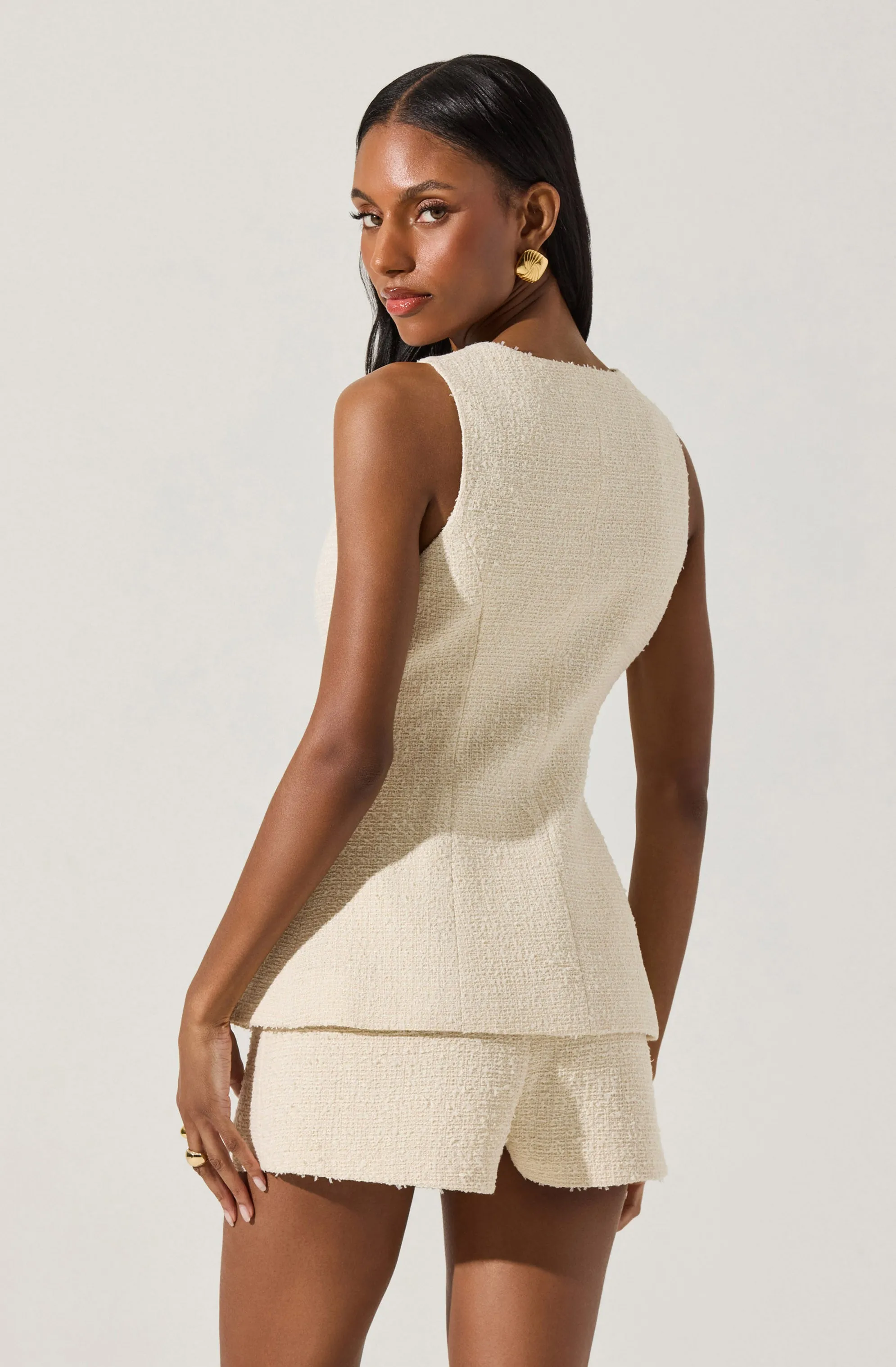 Brunelle Tweed Cutaway Vest sold by Astr product image thumbnail 3