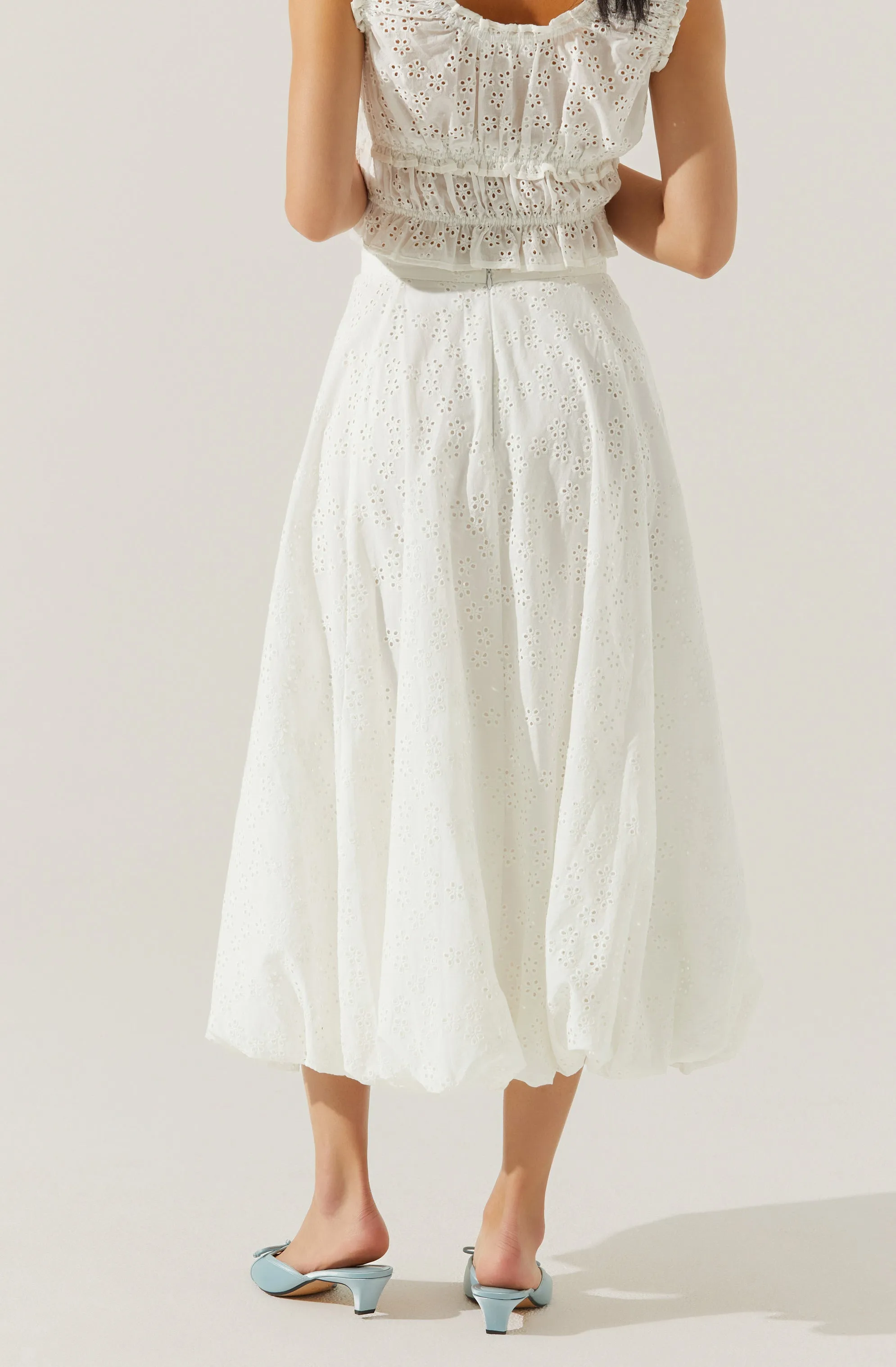 Kissel Eyelet Bubble Maxi Skirt sold by Astr product image thumbnail 2