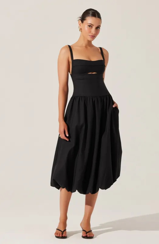 Jevi Sleeveless Bubble Midi Dress sold by Astr