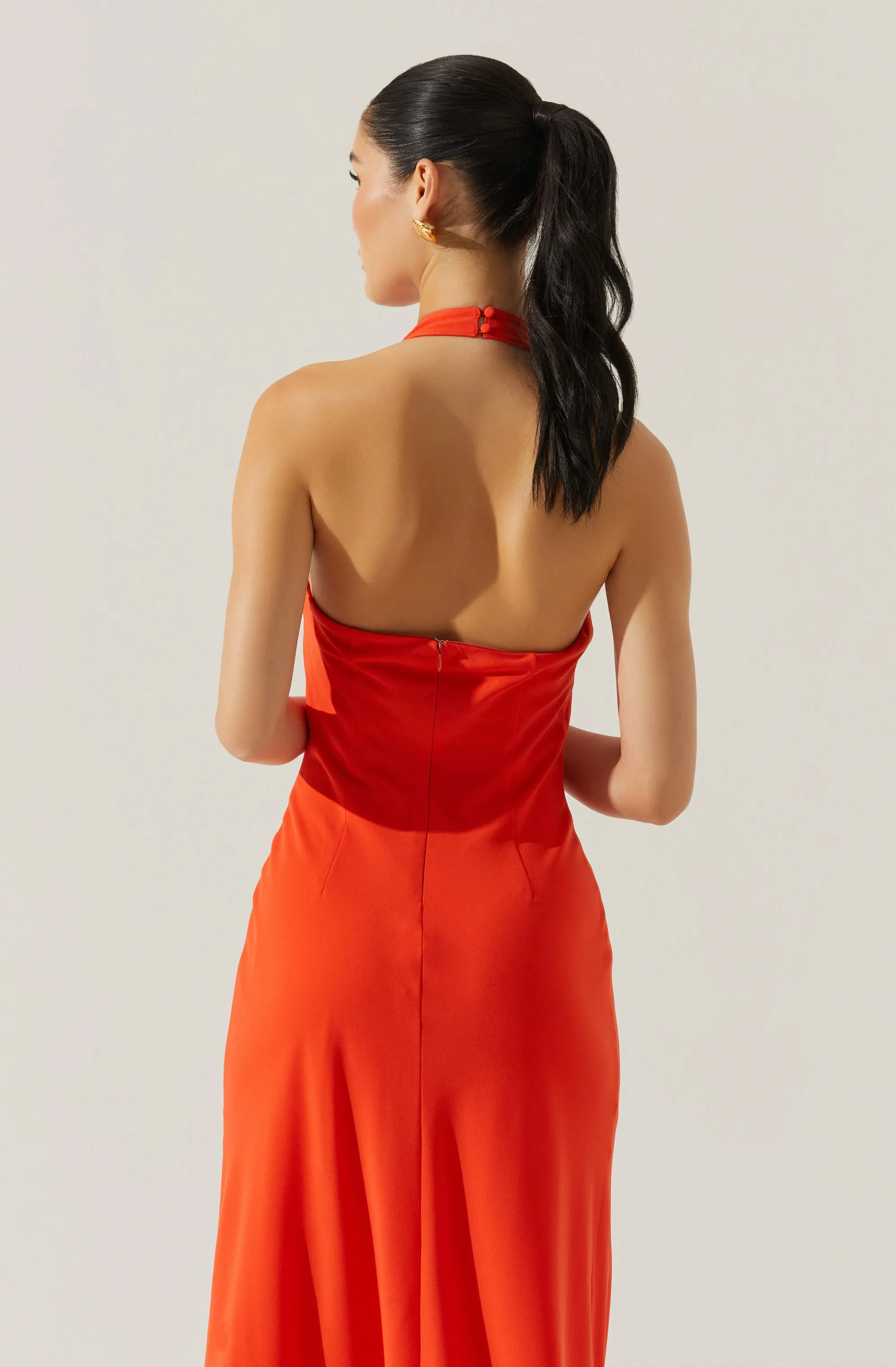 Dalisay Cowl Neck Halter Dress sold by Astr product image thumbnail 4