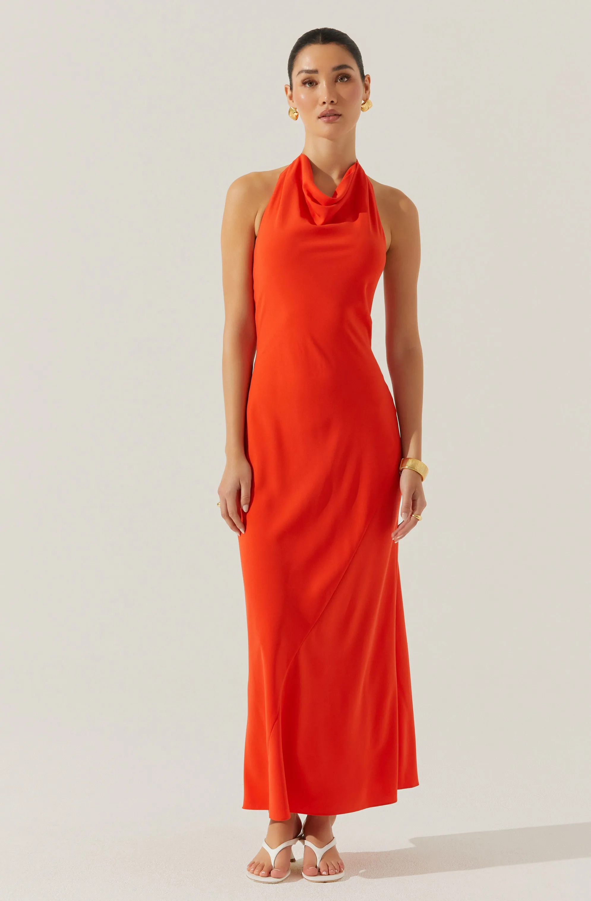 Dalisay Cowl Neck Halter Dress sold by Astr product image thumbnail 3