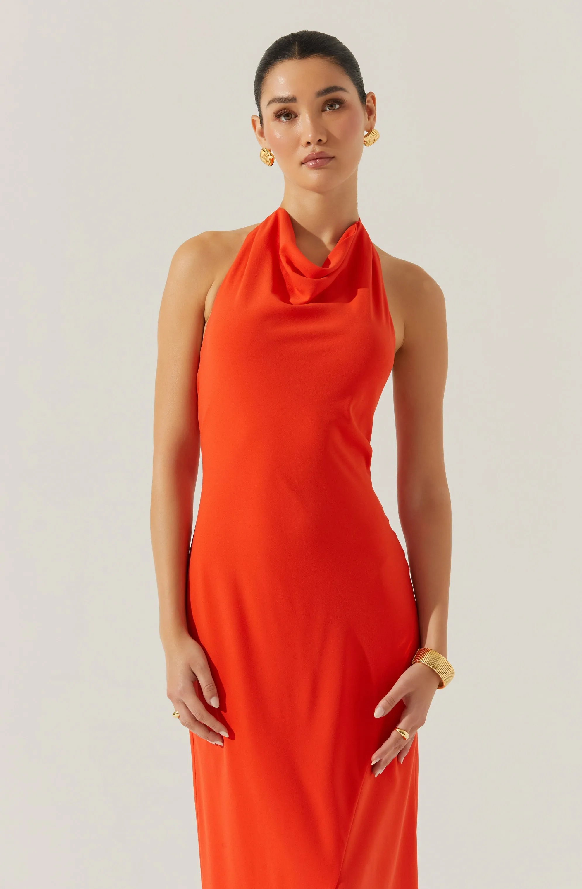 Dalisay Cowl Neck Halter Dress sold by Astr product image thumbnail 2